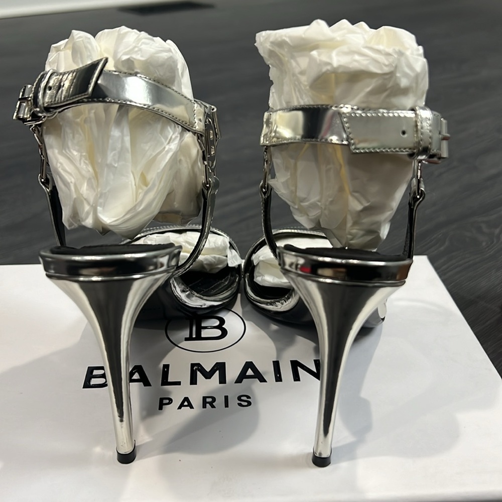 Balmain Silver Women's Heels - Picture 2 of 6